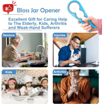 Bloss Anti-Skid Jar Opener – Easy Lid Remover for Seniors & Small Hands