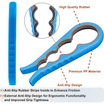 Bloss Ouvre-bocaux Antidérapant Bleu – Idéal Seniors & Petites Mains