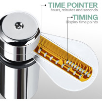 ONXE LED USB Clock Fan with Real Time Display – Perfect Gift for Men