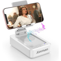 JTEMAN Portable Bluetooth Phone Stand Speaker - Perfect Gift for Men & Women