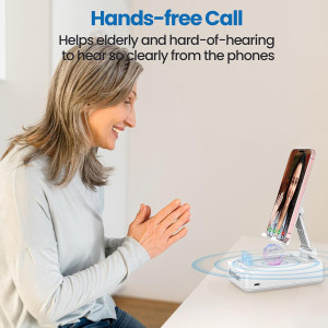 JTEMAN Portable Bluetooth Phone Stand Speaker - Perfect Gift for Men & Women