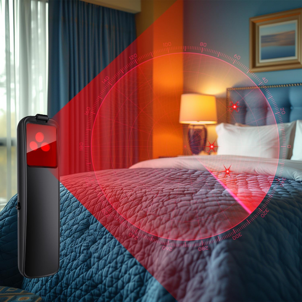 AI-Powered Hidden Camera & GPS Detector - Portable RF Signal Scanner