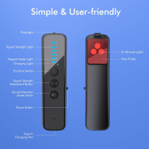 AI-Powered Hidden Camera & GPS Detector - Portable RF Signal Scanner