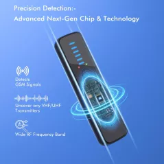 Détecteur Caméra Cachée AI Portable - Anti-Spy & GPS