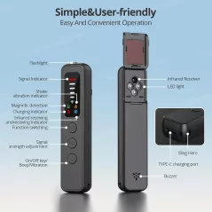 Détecteur Caméra Cachée AI - Scanner RF Portable 5 Niveaux
