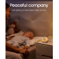 2025 Mom's Choice Award Portable Sound Machine with AI Cry Detection, 18 Sounds, Bluetooth, Nursery Light, Gray
