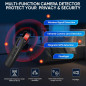 Détecteur de Caméra Cachée AI, Scanner Signal RF WiFi GPS Rechargeable 4 Modes (Noir)
