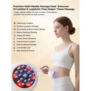 Body Sculpting & Lymphatic Drainage Massager for Cellulite & Pain Relief