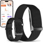 Health Smart Bracelet - Fitness Tracker with SpO2, Heart Rate, BP, Sleep & Stress Monitoring, IP68 Waterproof, 120 Sports Mo