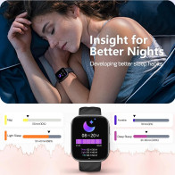 MorePro Smart Fitness Tracker: 24/7 Heart Rate, BP, Sleep & Call Features