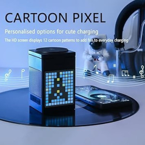 Station de Charge 3-en-1 Bluetooth avec Réveil et Haut-Parleur