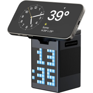 Station de Charge 3-en-1 Bluetooth avec Réveil et Haut-Parleur