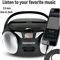 Magnavox MD6924 Portable CD Boombox with AM/FM, AUX & LED Display