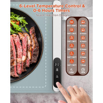 FEPPO Food Warming Mat – Fast, Adjustable Graphene Heating Tray with Timer