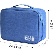 Portable Electronic Accessories Organizer Bag | Travel Tech Storage Pouch