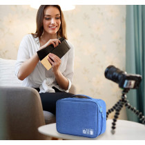 Portable Electronic Accessories Organizer Bag | Travel Tech Storage Pouch