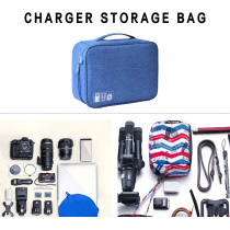 Portable Electronic Accessories Organizer Bag | Travel Tech Storage Pouch