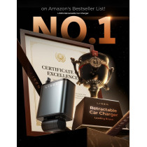 Chargeur Voiture Rétractable LISEN 69W USB-C Rapide iPhone