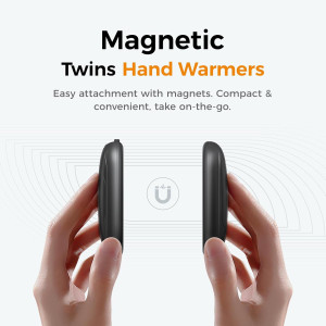 OCOOPA Rechargeable Magnetic Hand Warmers 2 Pack | UL Certified, Portable