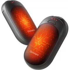 Chauffe-mains magnétique OCOOPA rechargeable 2 pcs, 3 réglages, portable, UL certifié, cadeau idéal Noël