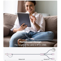 Temdan 3-in-2 USB-C Multi Charging Cable for iPhone & Apple Watch