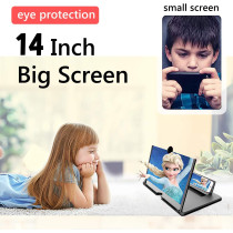 14 Inch Foldable Smartphone Screen Magnifier – HD 3D Phone Stand Gift
