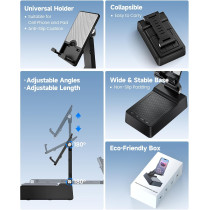 Bluetooth Phone Stand Speaker – Cool Gift for Men & Women, iPhone/Android Compatible