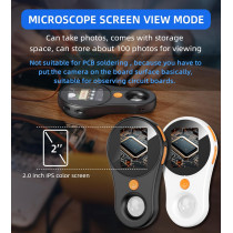 Loupe Numérique T TAKMLY 500x USB Écran 2 IPS Portable