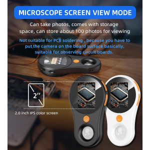 Loupe Numérique T TAKMLY 500x USB Écran 2 IPS Portable