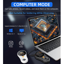 T TAKMLY USB Digital Microscope 500x Magnification with Light & Screen