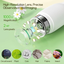 Microscope Portable Enfants - Loupe Numérique Éducative 3-11 ans