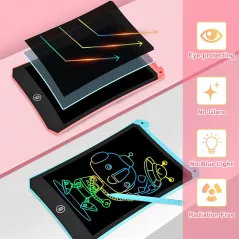 Cimetech Tablette Écriture LCD 8.5 2 pcs, Jouet Dessin Enfants 3-8 ans, Cadeau Noël Anniversaire