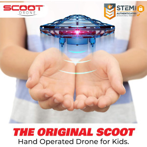 Force1 Scoot Hand-Operated Mini Drone for Kids & Adults – LED UFO Toy