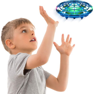 Force1 Scoot Hand-Operated Mini Drone for Kids & Adults – LED UFO Toy
