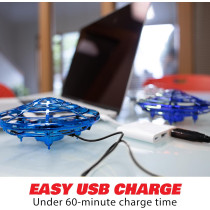 Force1 Scoot Hand-Operated Mini Drone for Kids & Adults – LED UFO Toy