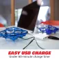 Force1 Scoot Drone Manuel LED Rechargeable - Mini Drone Capteur Mouvements pour Enfants & Adultes (Bleu)