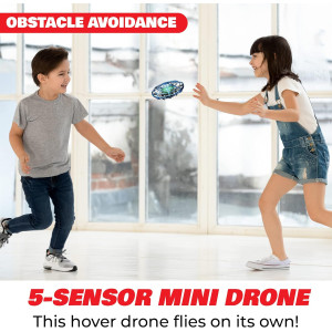 Force1 Scoot Hand-Operated Mini Drone for Kids & Adults – LED UFO Toy