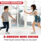 Force1 Scoot Drone Manuel LED Rechargeable - Mini Drone Capteur Mouvements pour Enfants & Adultes (Bleu)