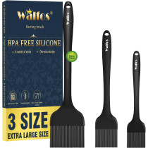 Pinceau Silicone Walfos 3 Taille, Résistant Haute Chaleur