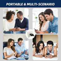 Chargeur USB 5V 1A Mural UL Noir 2pcs - Adaptateur 5W