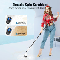 TUYU Electric Spin Scrubber - Waterproof Cordless Shower Cleaner Brush