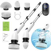 TUYU Electric Spin Scrubber - Waterproof Cordless Shower Cleaner Brush