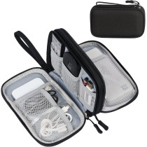 FYY Travel Cable Organizer Pouch – Waterproof, Portable, Double Layer Case