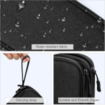 FYY Travel Cable Organizer Pouch – Waterproof, Portable, Double Layer Case