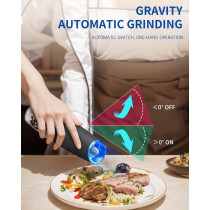 Moulin Sel & Poivre Électrique CIRCLE JOY avec LED, Réglable