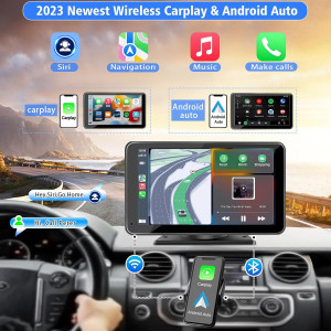 Autoradio 7 HD Portable Bluetooth 5.2 avec Apple CarPlay & Android Auto