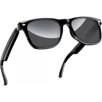 Blackview Smart Glasses Bluetooth 5.3, Lunettes de Soleil Open Ear, Assistant Vocal, Protection Lumière Bleue