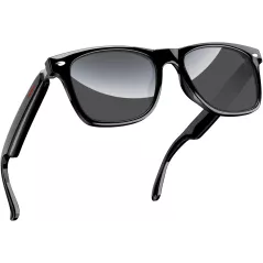 Blackview Smart Glasses Bluetooth 5.3, Lunettes de Soleil Open Ear, Assistant Vocal, Protection Lumière Bleue