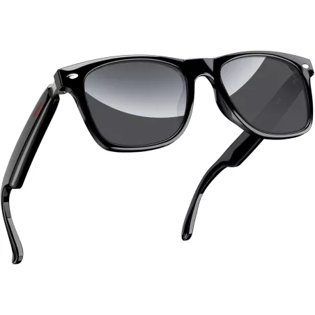 Blackview Smart Glasses Bluetooth 5.3, Lunettes de Soleil Open Ear, Assistant Vocal, Protection Lumière Bleue