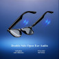 Blackview Smart Glasses 5.3 Bluetooth Sunglasses with Open Ear Speaker & Voice Assistant, Blue Light Blocking